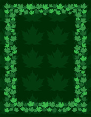 Maple Leaf Frame Border