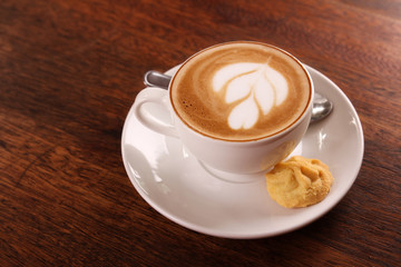 Delicious aromatic cappuccino