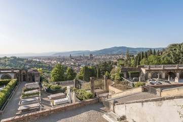 Fototapeta na wymiar San Miniato al Monte basilica in Florence, Italy.