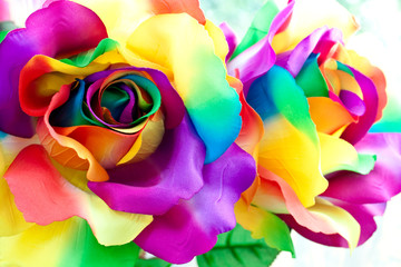 Panele Szklane Podświetlane  fałszywy kwiat róży
