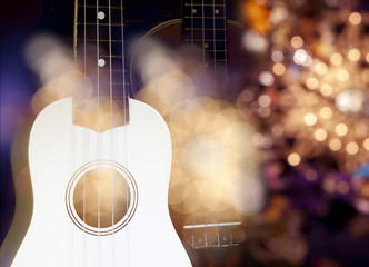 Acoustic Guitar on spot light effect