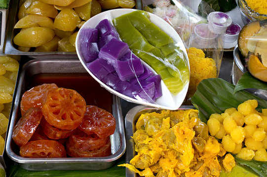 Thai Dessert in Top view