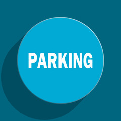 parking flat vector icon