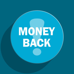 money back flat icon