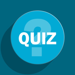 quiz flat vector icon