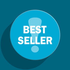 best seller flat vector icon