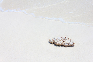 Blue water with small stones