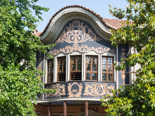 Typical architecture in the old town, Plovdiv, Bulgaria