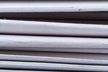 Close Up Old Newspapers