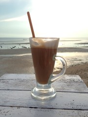 Afternoon coffee on beach