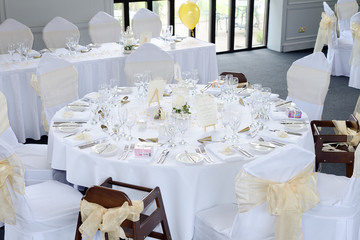 Wedding reception table