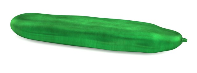realistic 3d render of cucumber