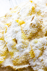 Sfrappole di carnevale bolognesi from italy