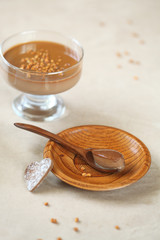 Piece of Chocolate Coffee Panna Cotta