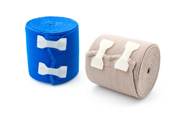 Elastic bandage isolated white background