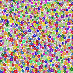 Cute colorful flower background vector