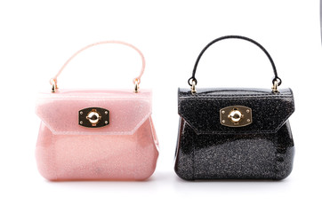 Handbag isolated white background