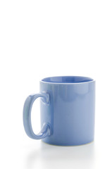 Color mug isolated on white