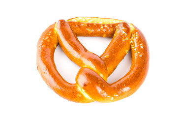 Pretzel isolated white background