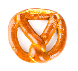 Pretzel isolated white background