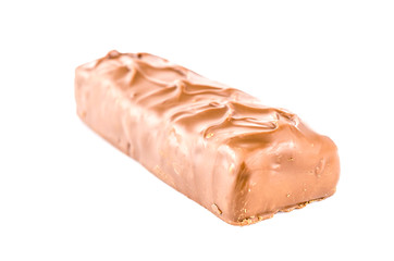 Chocolate bar isolated white background