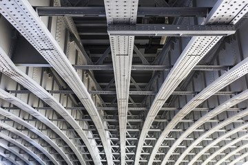 Obraz premium Below Blackfriars Railway Bridge, London