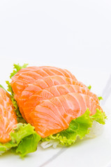 Salmon sashimi