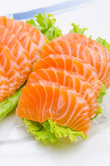 Salmon sashimi