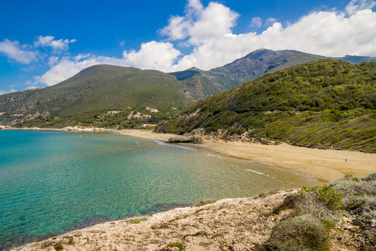 Farinole beach on Cap Corse in Corsica