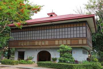 Traditionelles Haus in Calamba, Provinz Laguna, Philippinen
