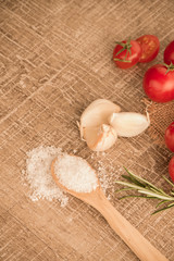 Cherry tomatoes and onion