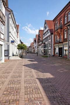 Mittelstraße im Stadtzentrum von Lemgo