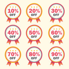 Obraz premium business tag set and sale label