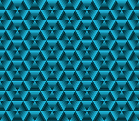 Abstrack color background, blue triangles, vector illustration