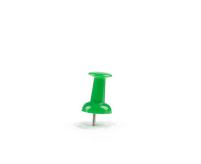 Green pushpin