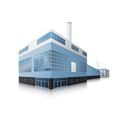 factory building with offices and production facilities