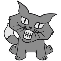 Verrückte Grinsende Katze