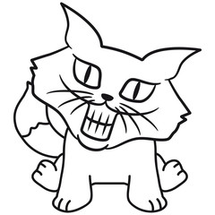 Verrückte Grinsende Katze