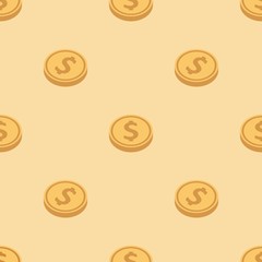 Gold dollar signs background