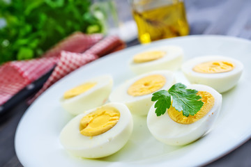 boiled eggs