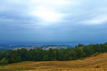 Valley by Danube river