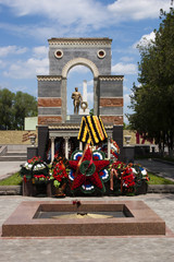 Памятник воинам, погибшим в Великой Отечественной Войне - obrazy, fototapety, plakaty
