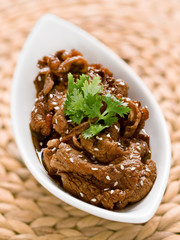 korean grilled bulgogi beef