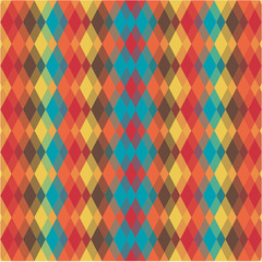abstract retro geometric pattern