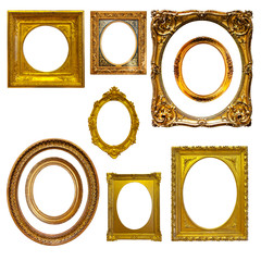 Set of oval picture  frames