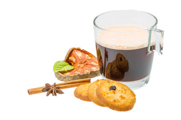Dutch cookies with coffee