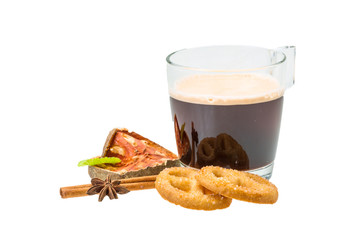 Dutch cookies with coffee