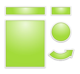 Obraz premium the web buttons set