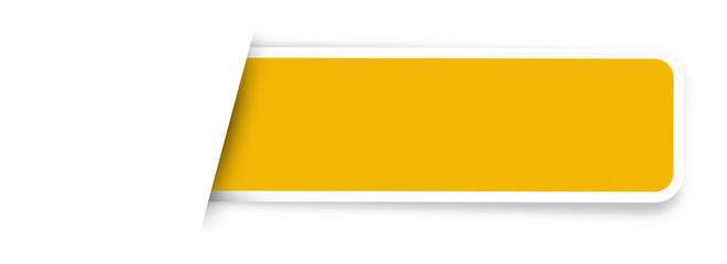 the blank yellow label - obrazy, fototapety, plakaty