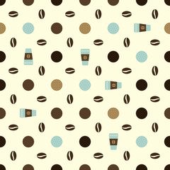 coffee dotted pattern